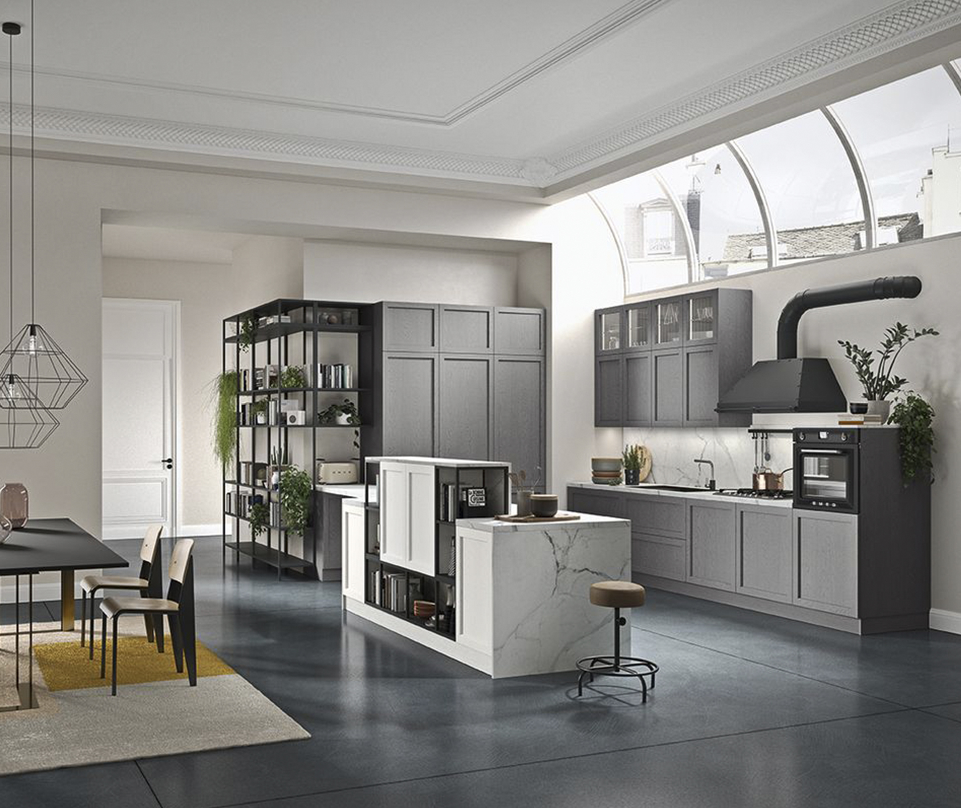 Gray Kitchen in NYC