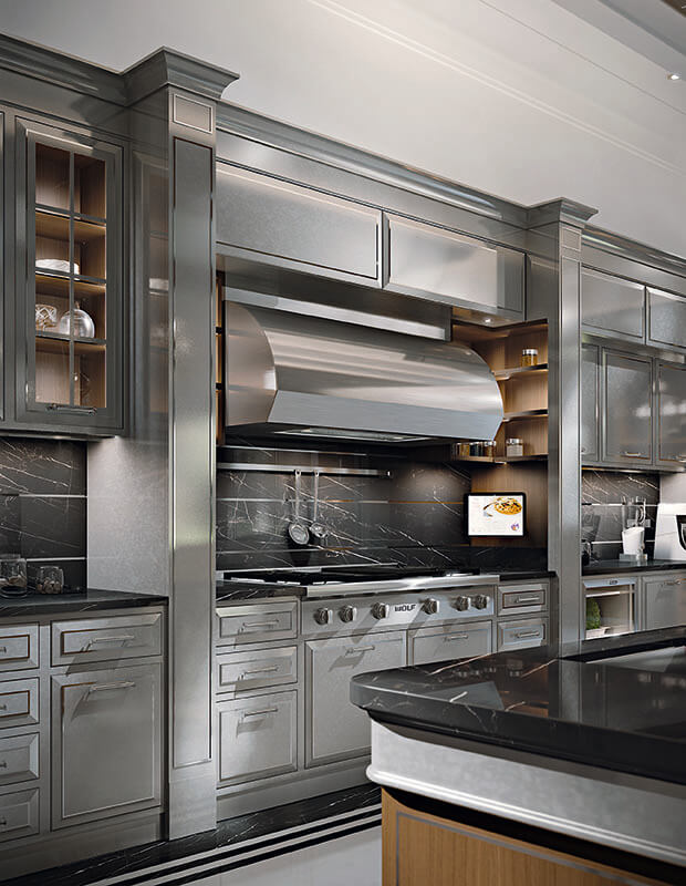 Custom High Gloss Kitchen Cabinets Muretti